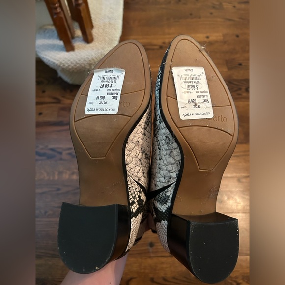 Franco Sarto Snakeskin Heeled Boots - Picture 8 of 8